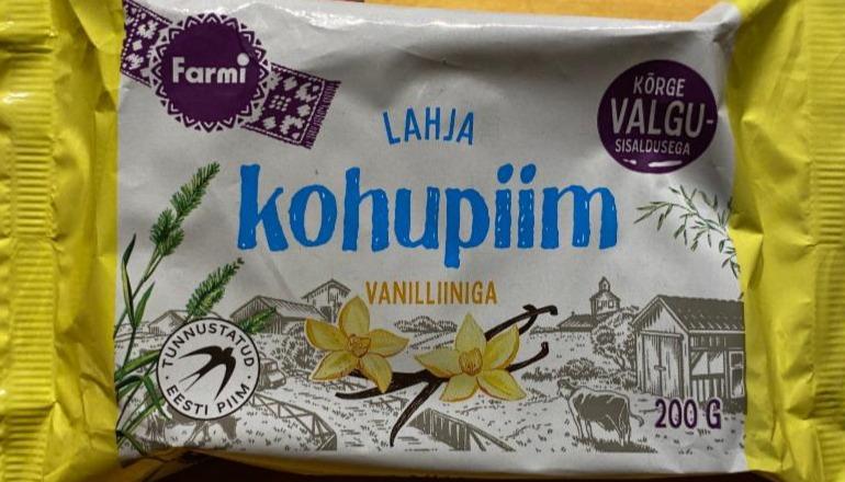 Фото - Lahja Kohupiim Vanilliiniga Farmi