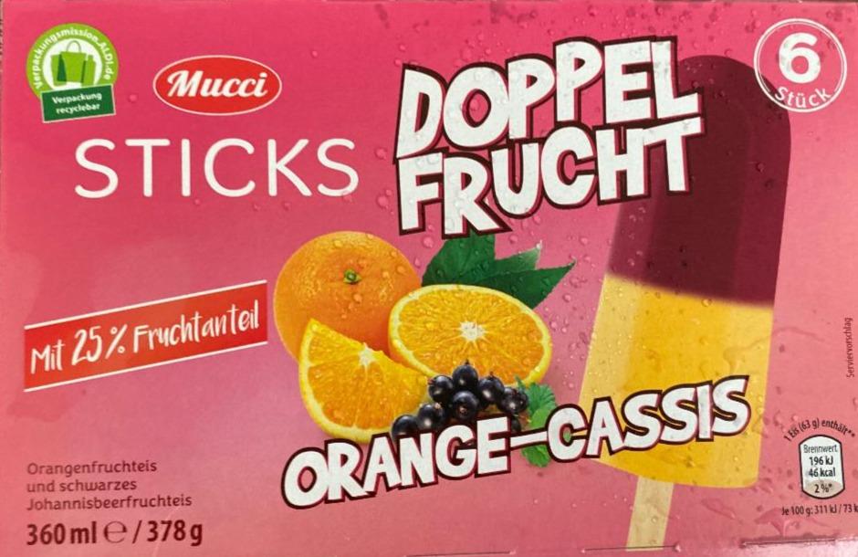 Фото - Фруктове морозиво Doppel Frucht Orange Classic Mucci