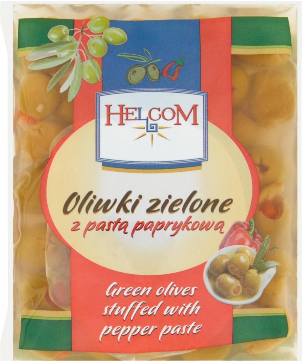 Фото - Зелені оливки з паприкою Helcom