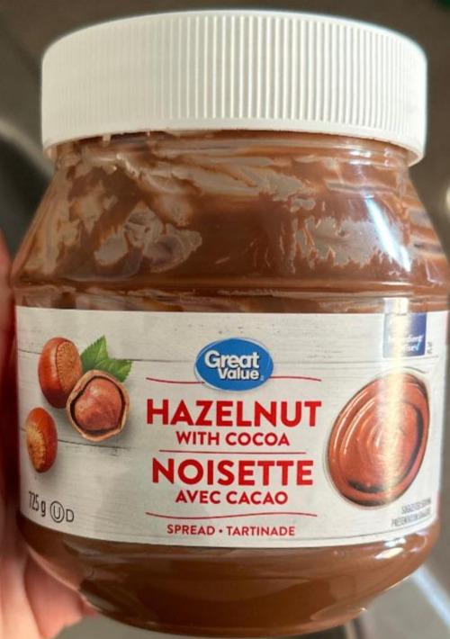 Фото - Паста шоколадна горіхова з какао Hazelnut With Cocoa Great Value