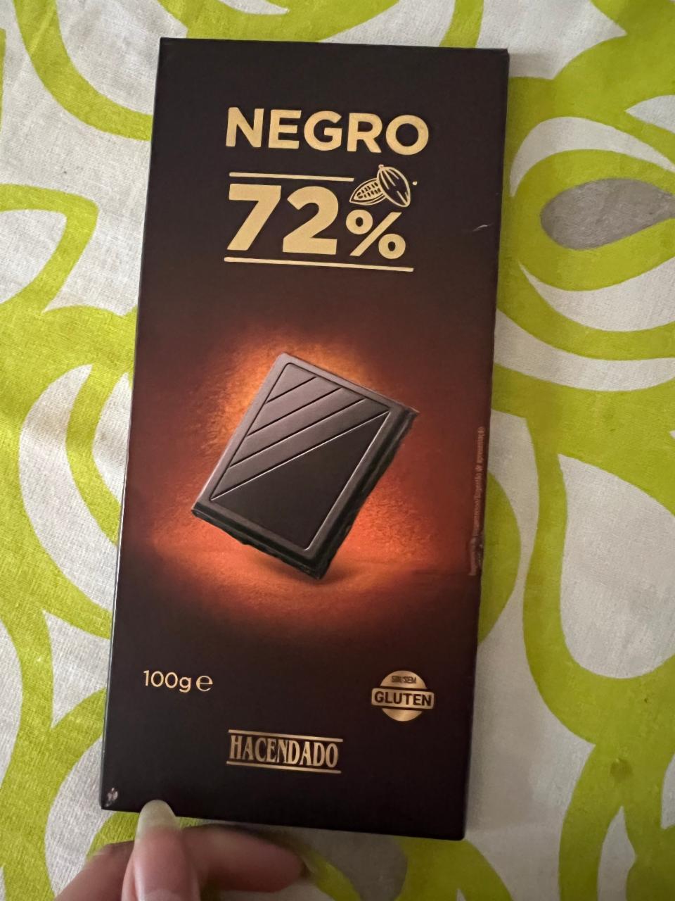 Фото - Шоколад чорний 72% Negro Hacendado
