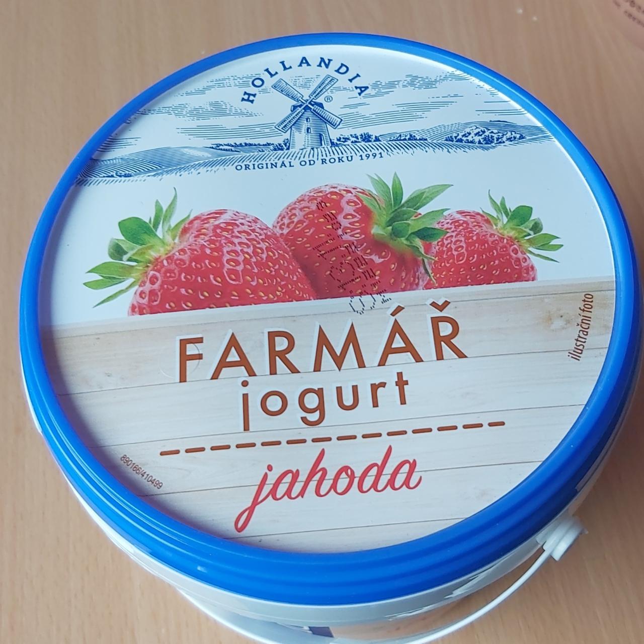 Фото - Йогурт 2.5% фермерський вершковий полуничний Farmar Jogurt Jahoda Hollandia