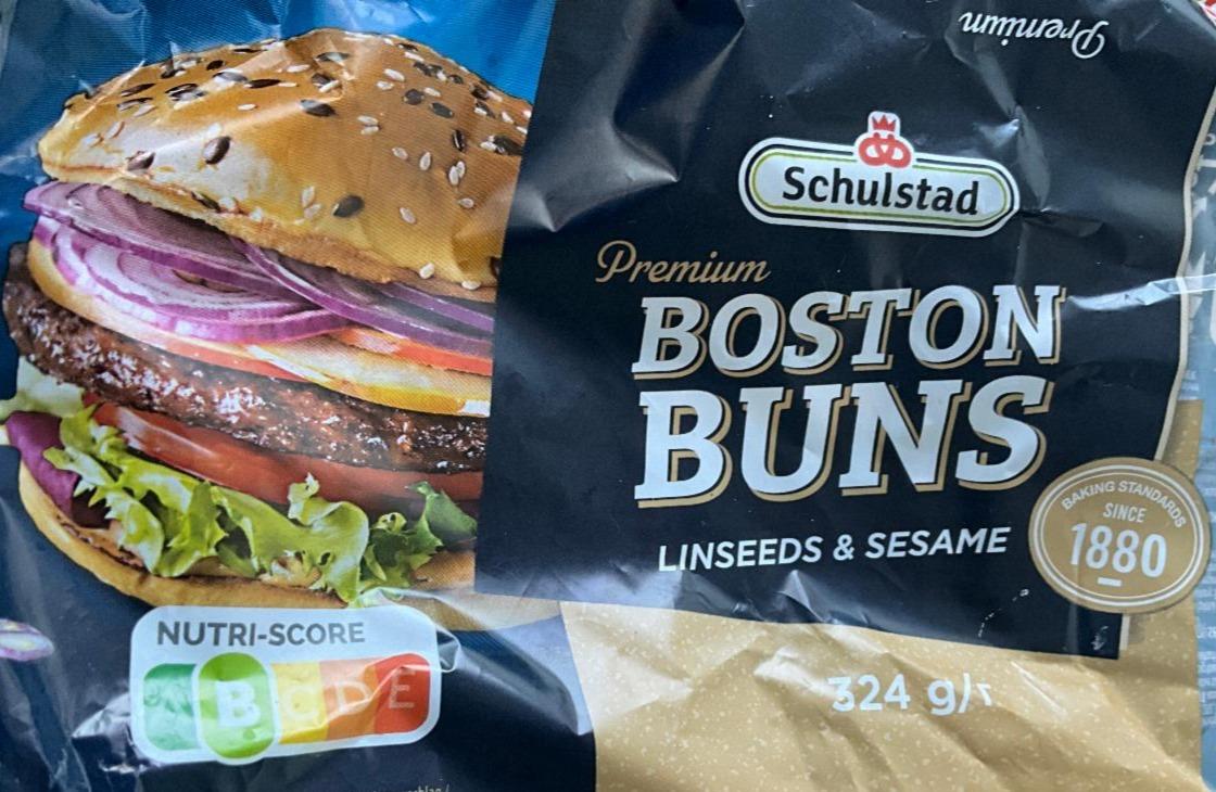 Фото - Пшеничні булочки з насінням льону та насінням кунжуту для приготування гамбургерів Boston Buns Schulstad