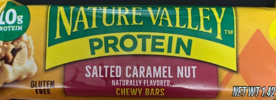 Фото - Salted Caramel Nut Protein Chewy Bar Nature Valley