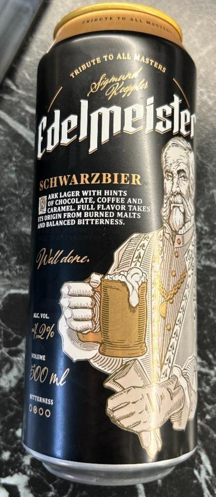 Фото - Пиво темне 4.2% фільтроване Шварцбір Edelmeister