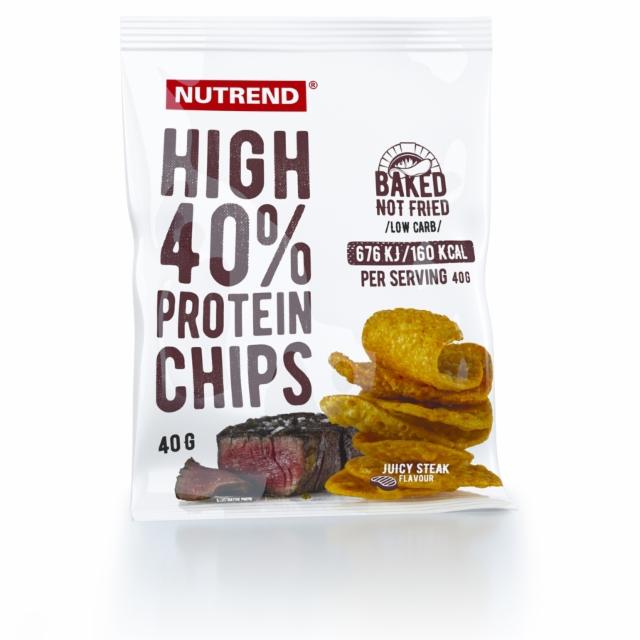 Фото - High 40% protein chips juicy steak Nutrend