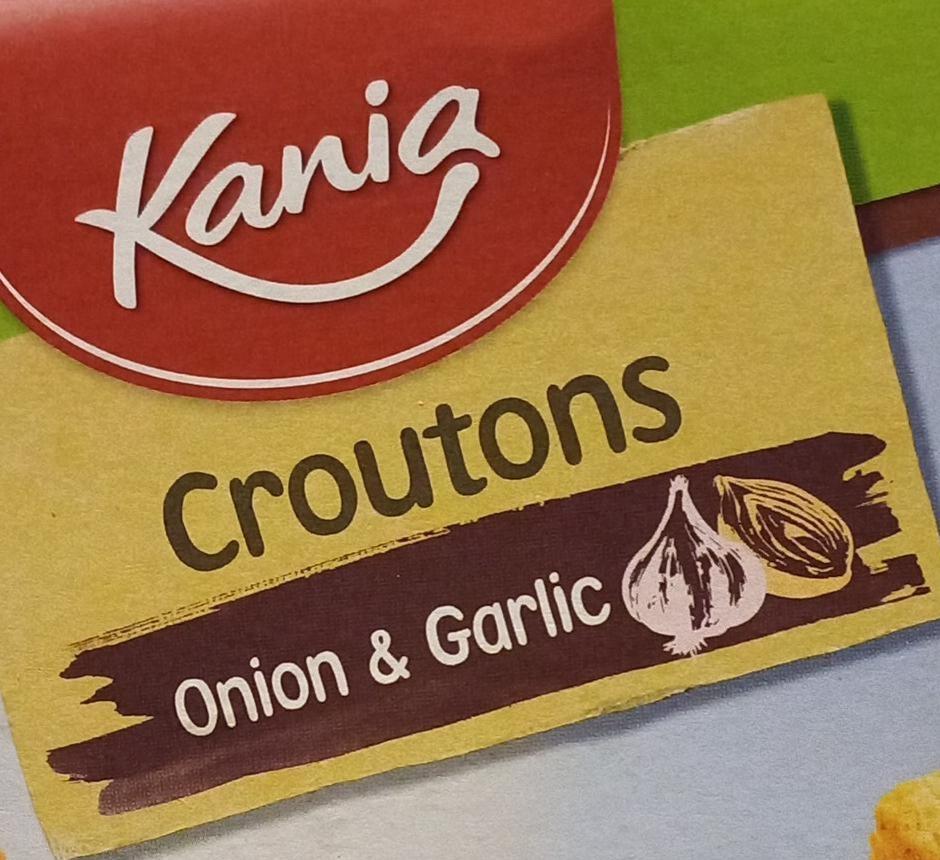 Фото - Грінки Цибуля та часник Croutons Onion & Garlic Kania