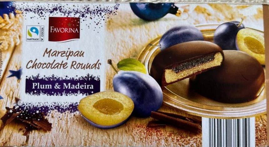 Фото - Marzipan Chocolate Rounds Plum & Madeira Favorina