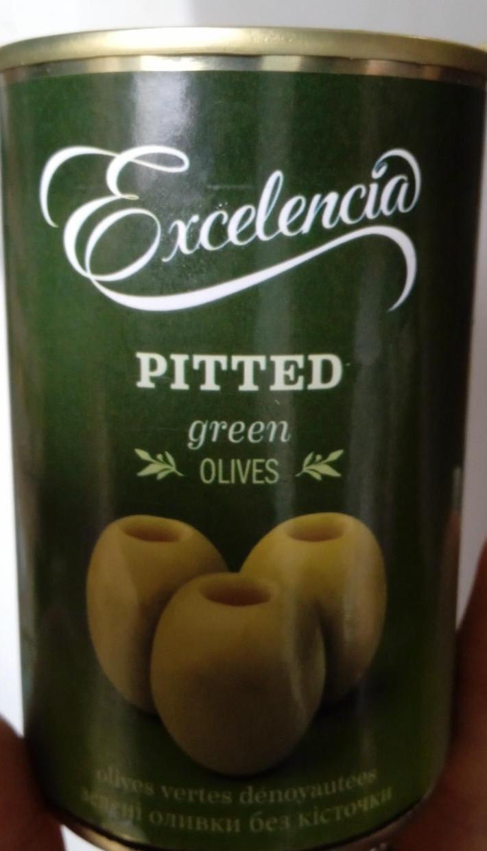 Фото - Оливки зелені без кісточки Pitted Green Olives Excelencia