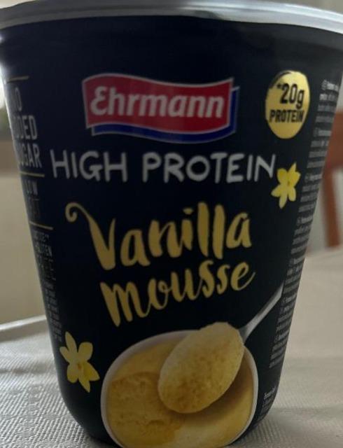 Фото - High protein vanilla mousse Ehrmann