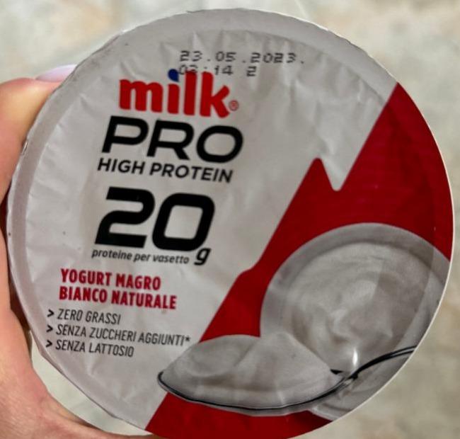 Фото - Yogurt magro bianco naturale pro high protein 20 g Milk