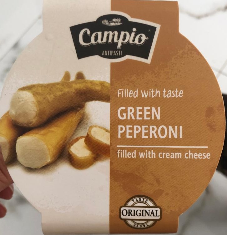 Фото - перець зелений Пеппероні фарширований вершковим сиром в ріпаковій олії Campio