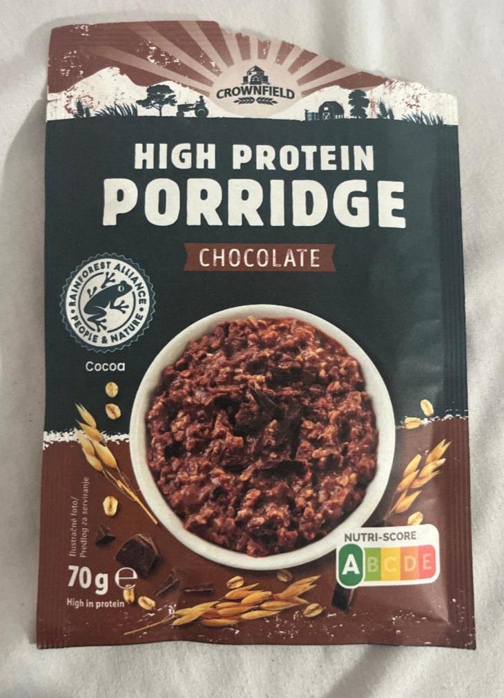 Фото - Каша швидкого приготування шоколадна з протеїном Protein Porridge Chocolate Crownfield