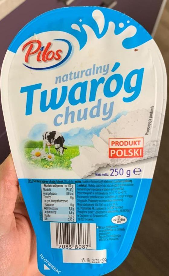 Фото - Сир кисломолочний 0% Сhudy Twarog польский Polmlek