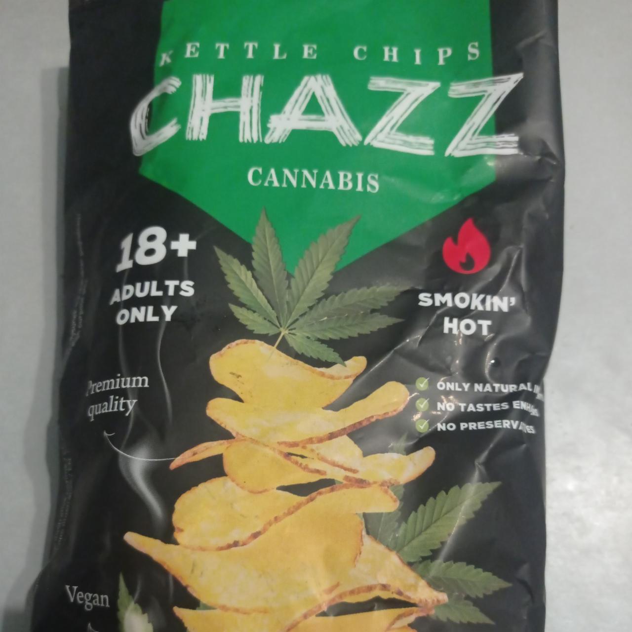 Фото - Чіпси картопляні з коноплею та халапеньо Kettle Chips Cannabis Chazz