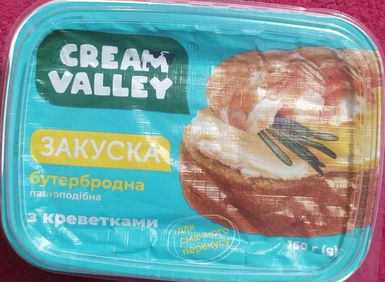 Фото - Закуска бутербродна з креветками Cream Valley