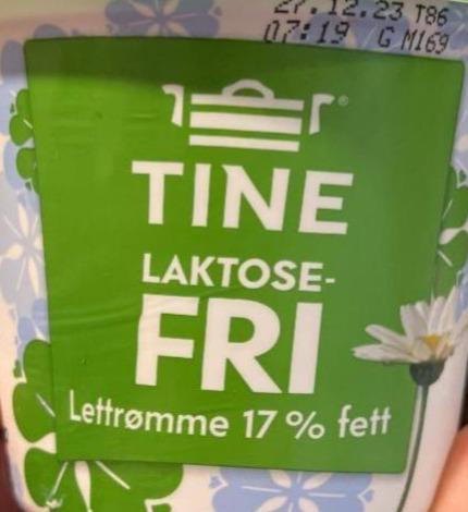 Фото - Сметана 17% Lactose-Free Tine