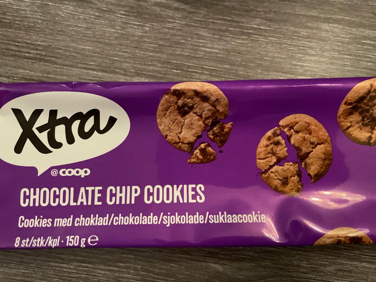 Фото - Печиво з шоколадними крихтами Chocolate Chip Cookies Xtra Coop