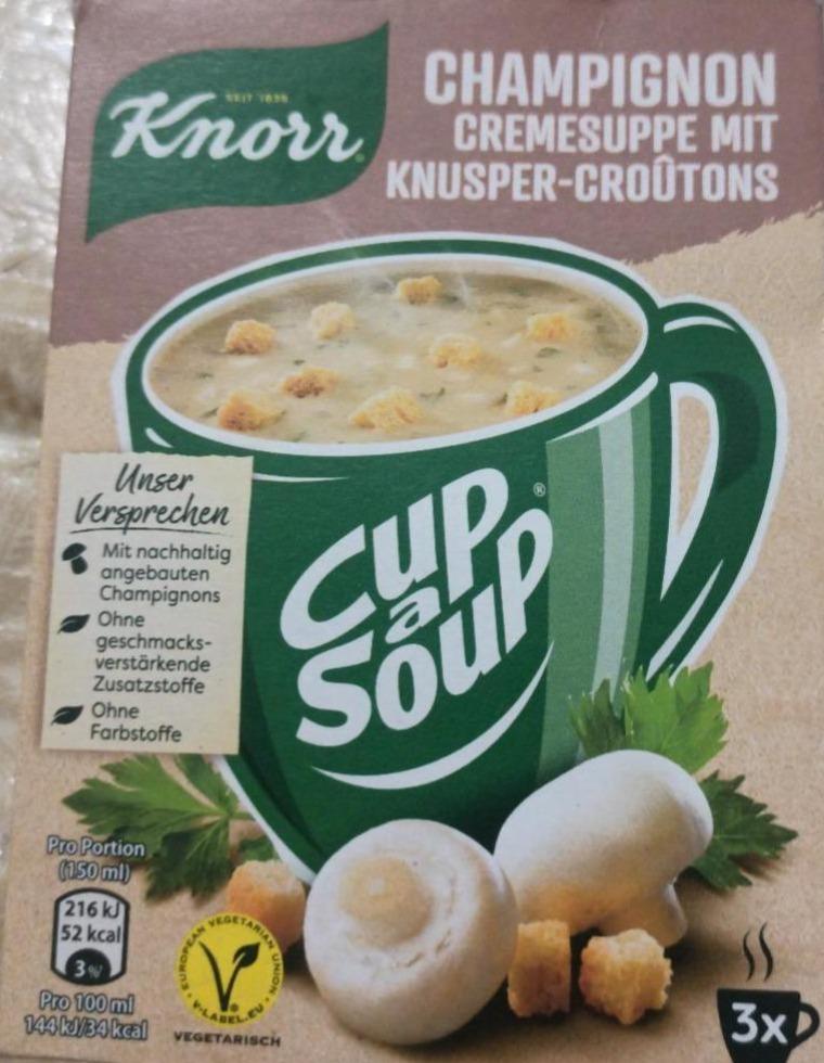 Фото - Суп з печериць в чашці Knorr