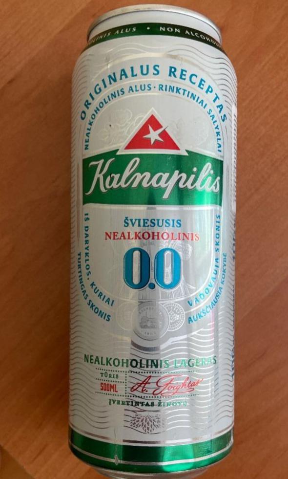 Фото - Пиво безалкогольне Non-Alco Classic Kalnapilis