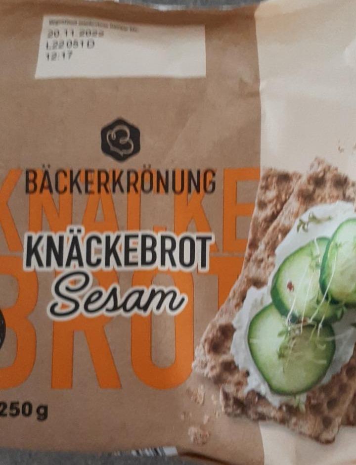 Фото - Хлібці з сезамом Knackebrot Sesam Backerkronung