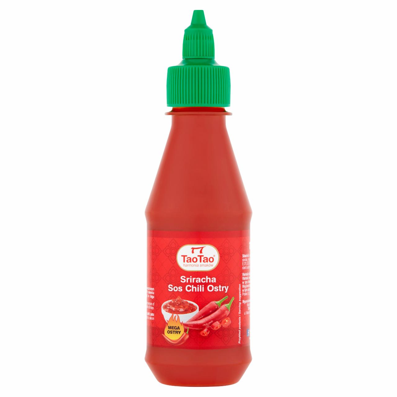 Фото - Гострий соус чилі Sriracha TaoTao