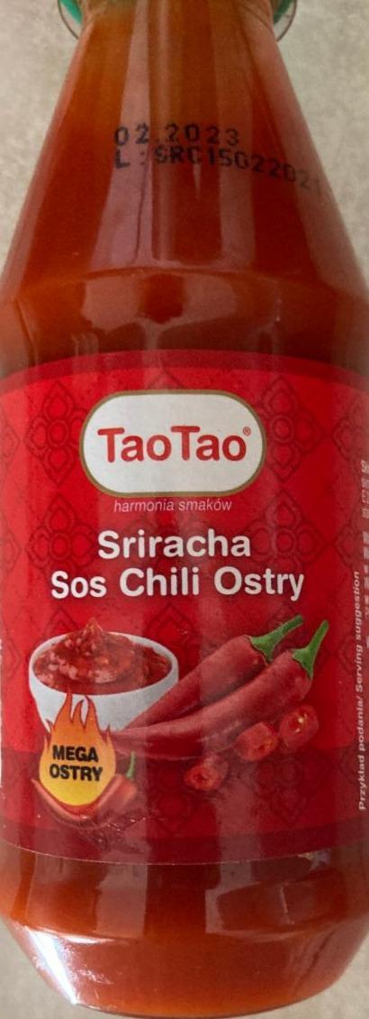 Фото - Гострий соус чилі Sriracha TaoTao