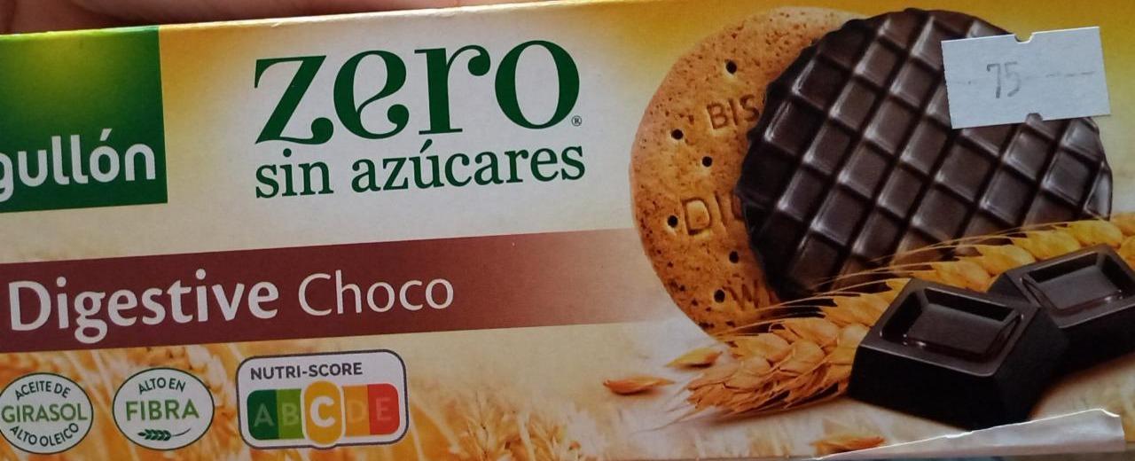 Фото - Печиво пшеничне шоколадне без цукру Digestive Choco з підсолоджувачем Gullón