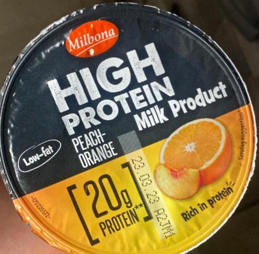 Фото - Йогурт протеїновий High Protein Peach-Orange Milbona