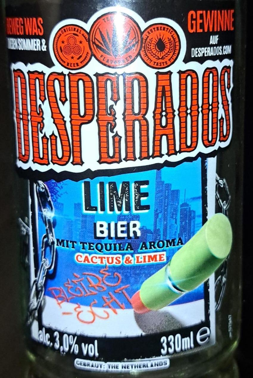 Фото - Lime Bier mit Tequila Aroma Cactus & Lime Desperados