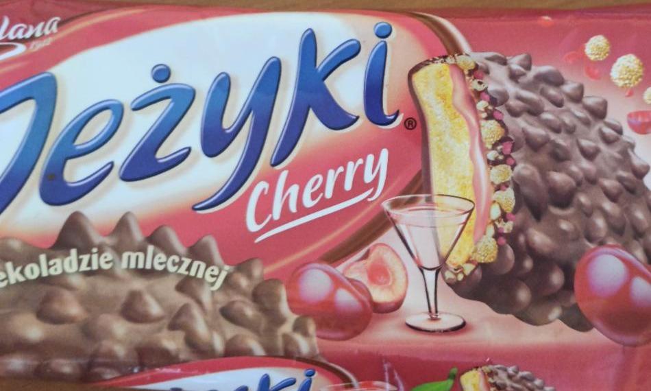 Фото - Печиво Jezyki cherry w czekoladzie deserowej Goplana