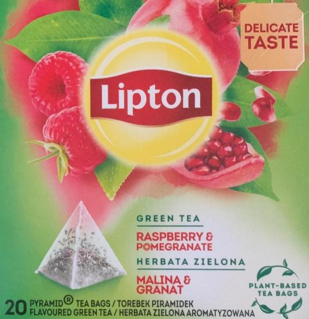 Фото - Чай зелений Raspberry&Pomegranate Lipton
