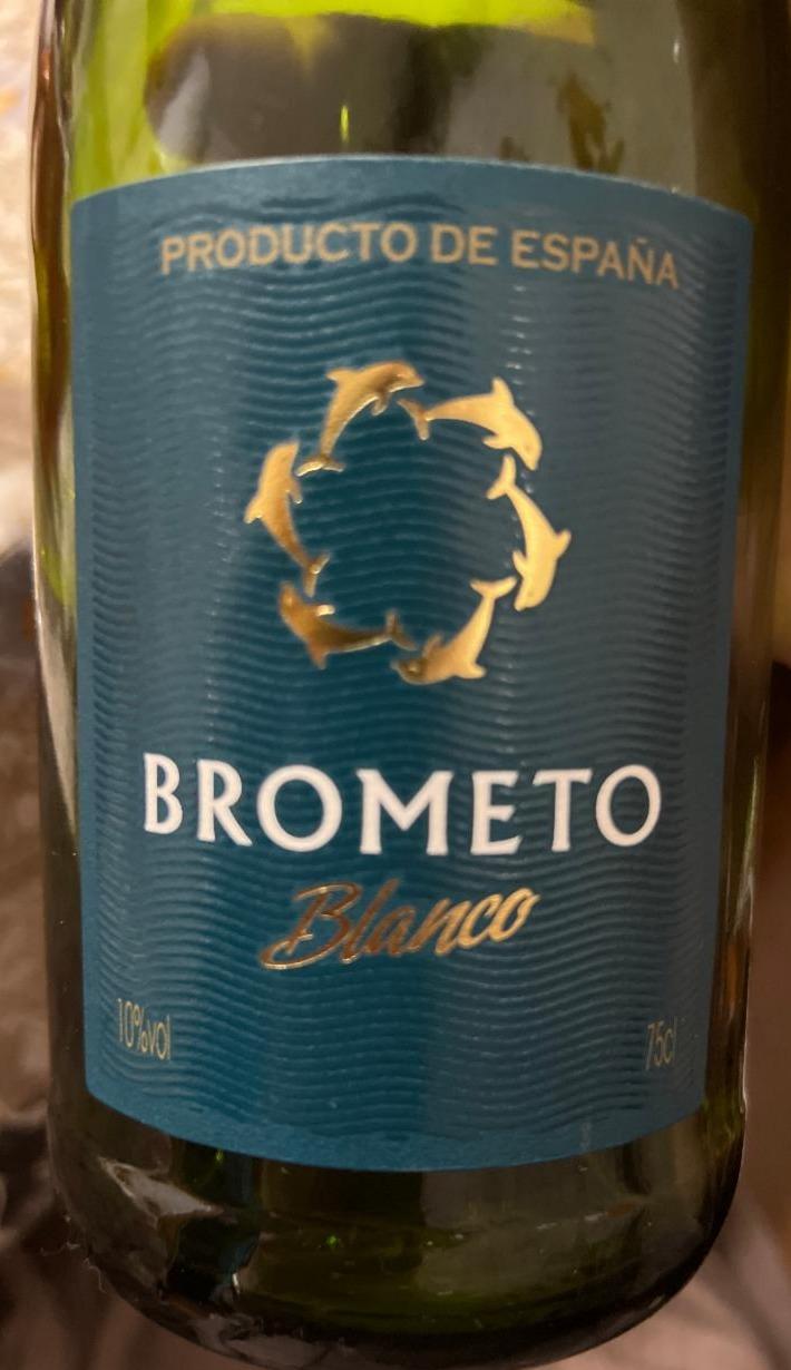 Фото - Вино натуральне виноградне біле сухе ігристе blanco Brometo