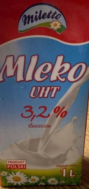 Фото - Молоко NHT 3,2% жирності Miletto