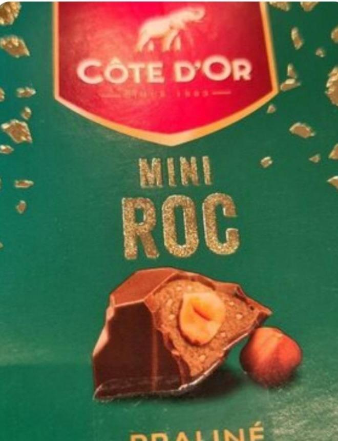 Фото - Шоколад молочний Mini roc praliné Côte D'or