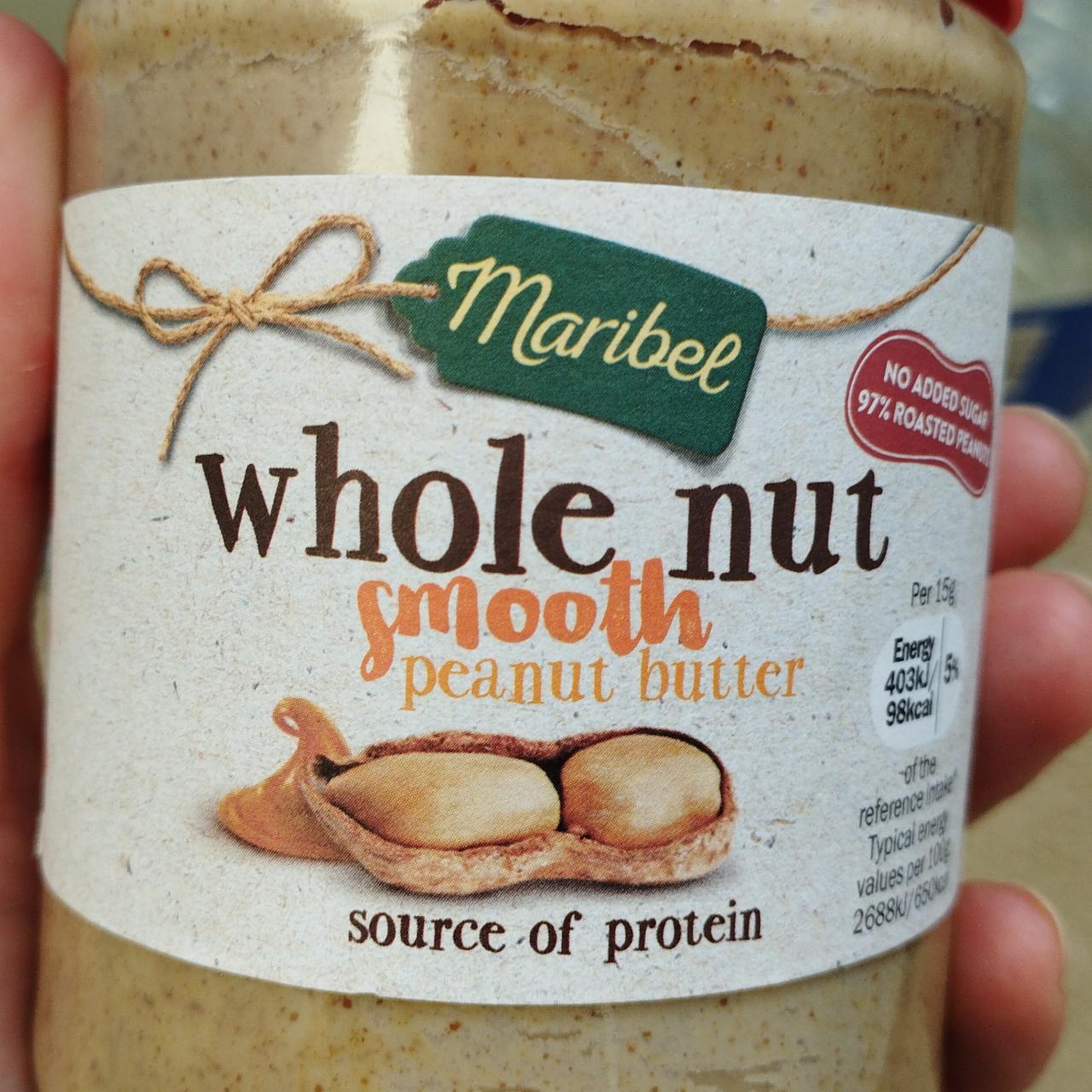 Фото - Арахісова паста без цукру Smooth Peanut Butter Maribel