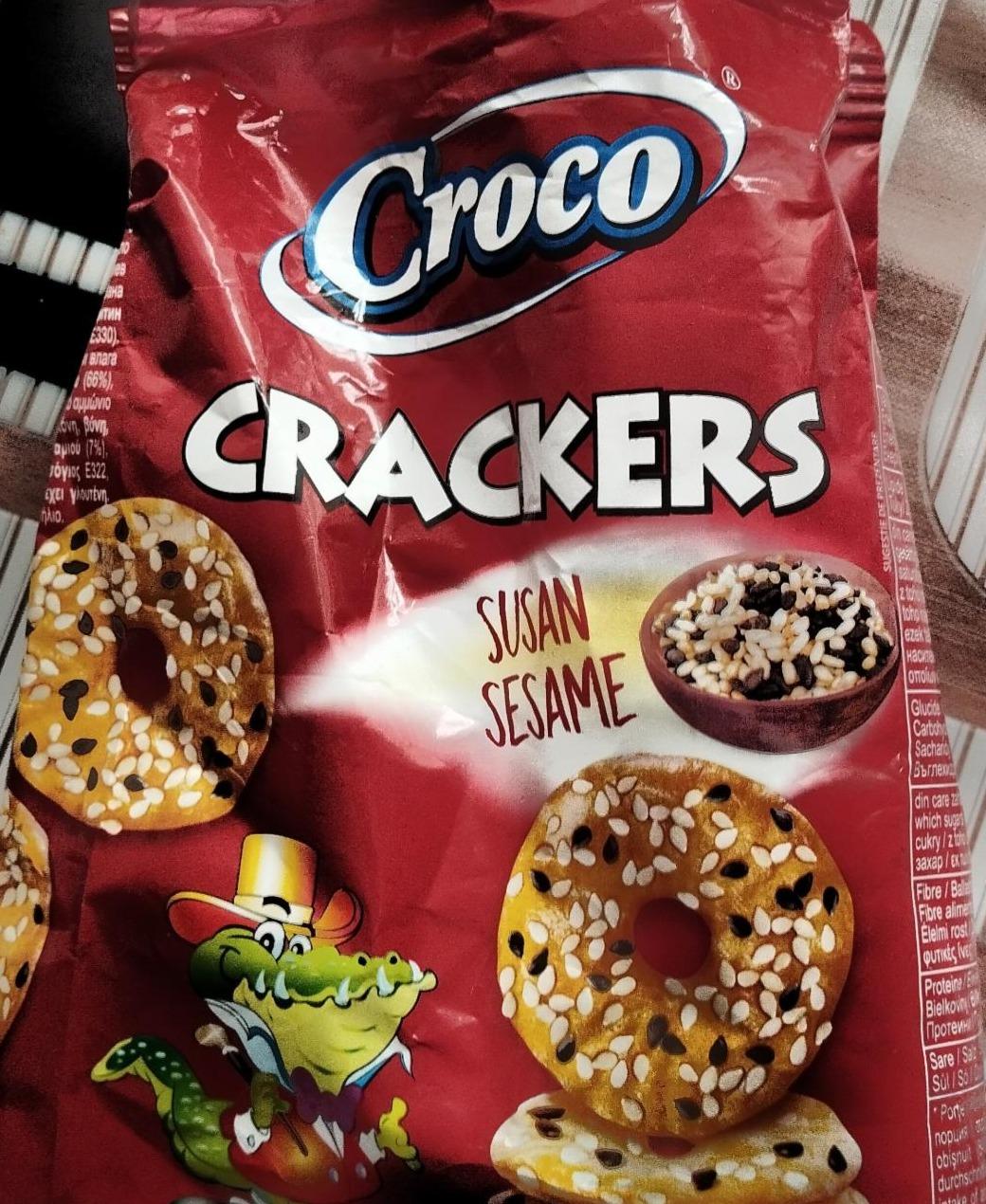 Фото - Крекер з насінням кунжуту Crackers Croco