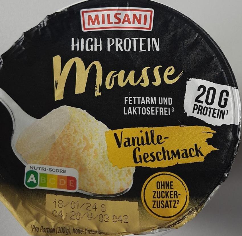Фото - High-Protein-Mousse - Vanillegeschmack Milsani