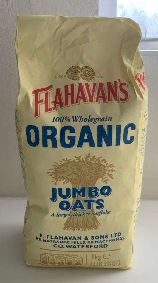 Фото - Пластівці вівсяні органічні Jumbo Oats Organic Wholegrain Flahavan's