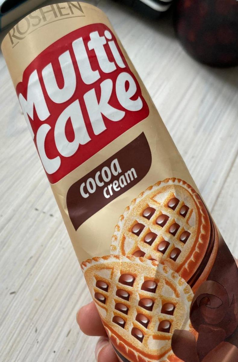 Фото - Печиво цукрове Multicake з начинкою какао Roshen