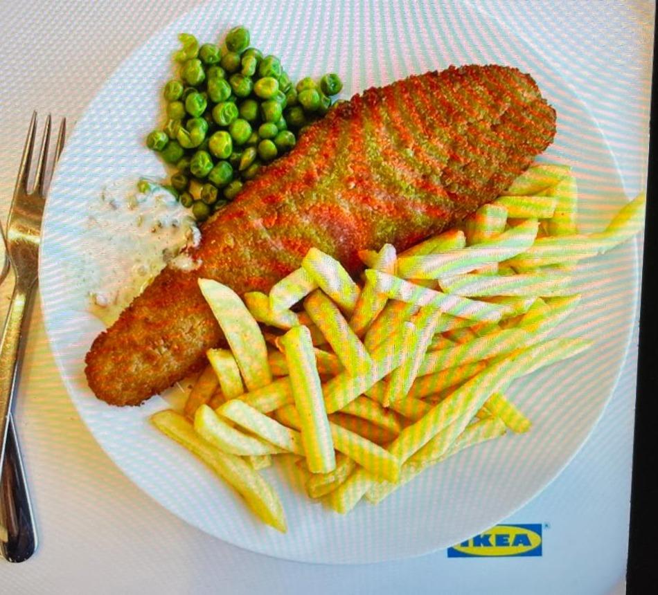 Фото - Fish & Chips with Peas Ikea