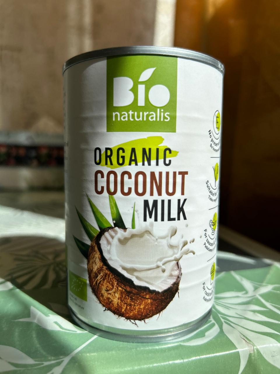 Фото - Молоко кокосове органічне Organic Coconut Milk Bio Naturalis