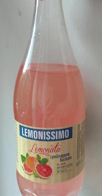 Фото - Напій безалкогольний сильногазований Грейфрут-Базилік Lemonata Lemonissimo