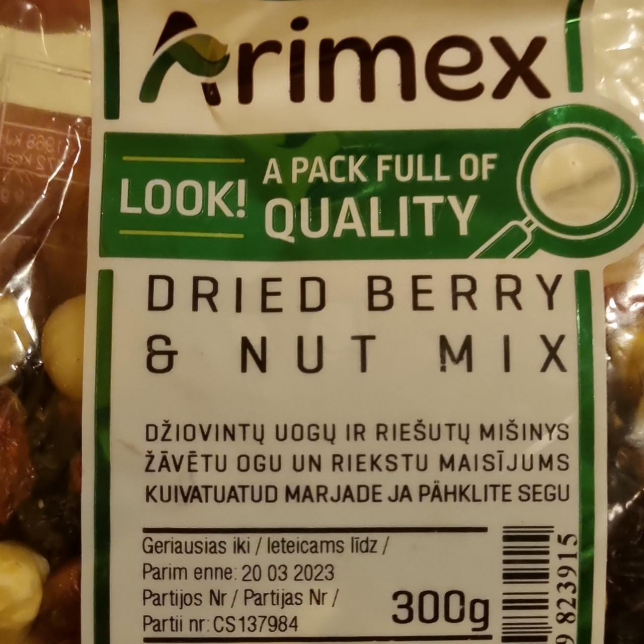 Фото - Суміш сушених ягід та горіхів Dried Berry & Nut Mix Arimex