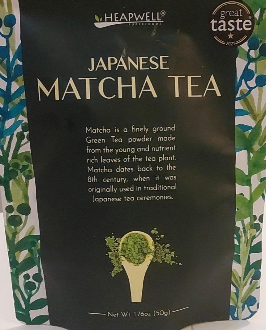 Фото - Порошок японського зеленого чаю матча Heapwell Superfoods