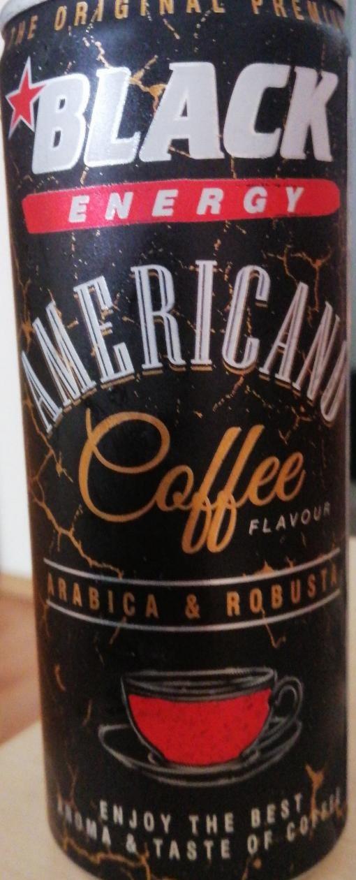 Фото - Напій безалкогольний зі смаком кави з додаванням вітамінів Americano Coffee Black energy
