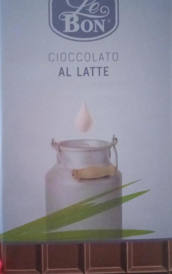 Фото - Молочний шоколад Cioccolato al latte Le Bon