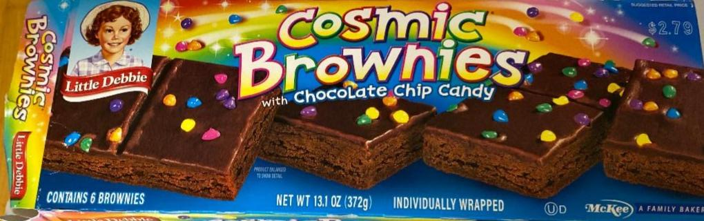 Фото - Печиво Cosmic Brownies з шоколадними цукерками Little Debbie