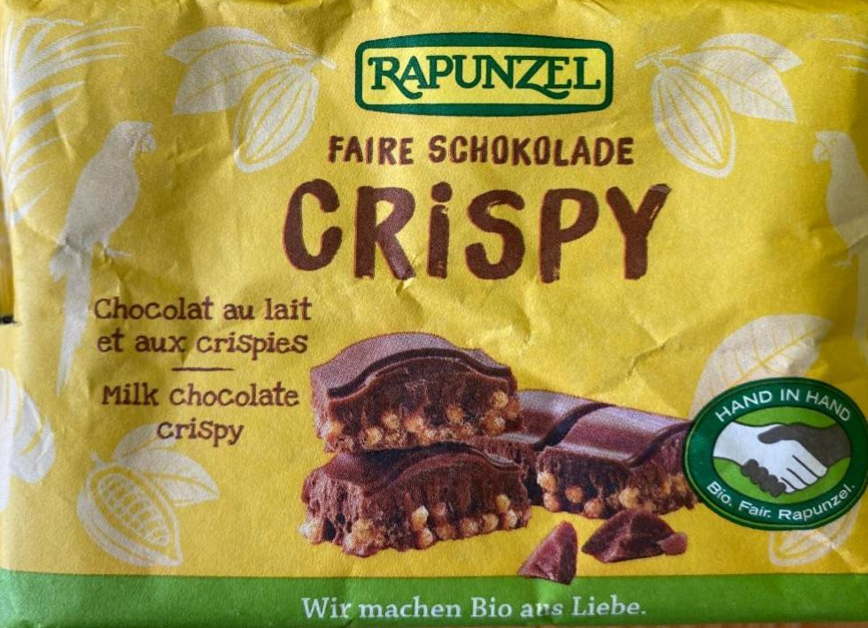 Фото - Vollmilchschokolade mit Getreide-Crispies Rapunzel