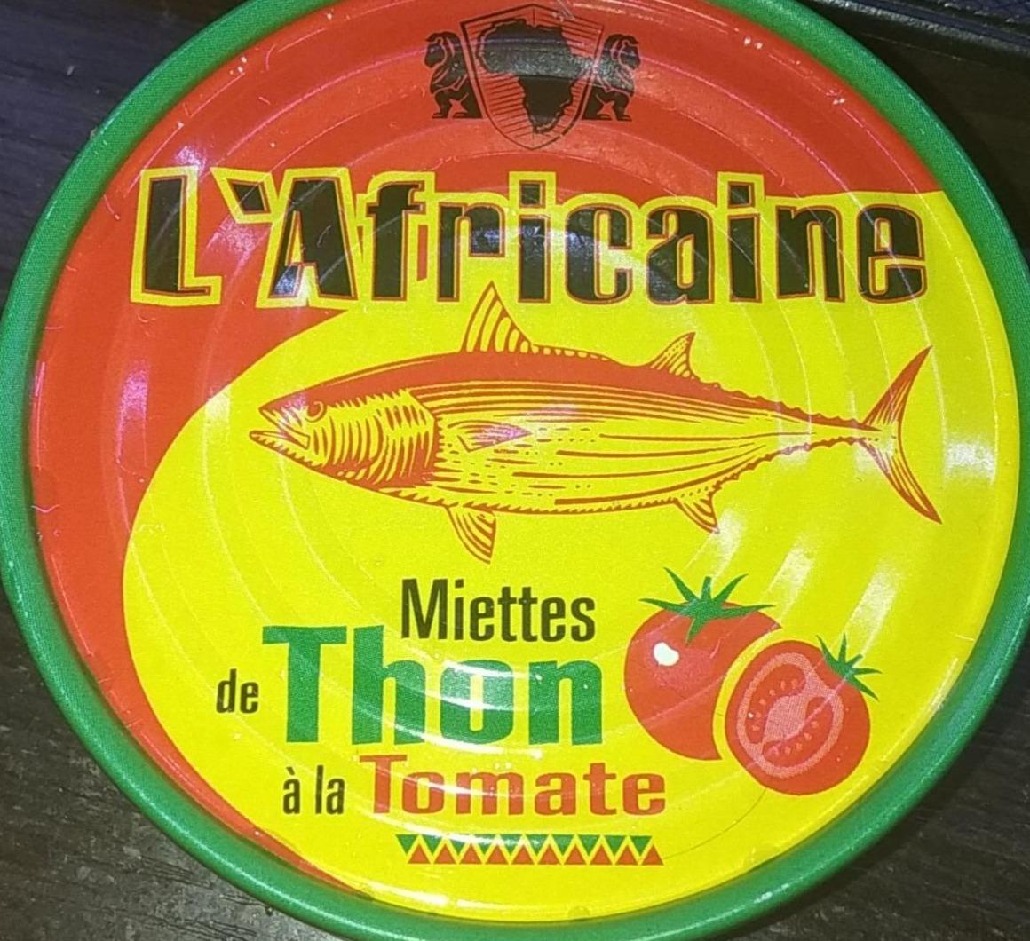 Фото - Тунець в томатному соусі L'Africane